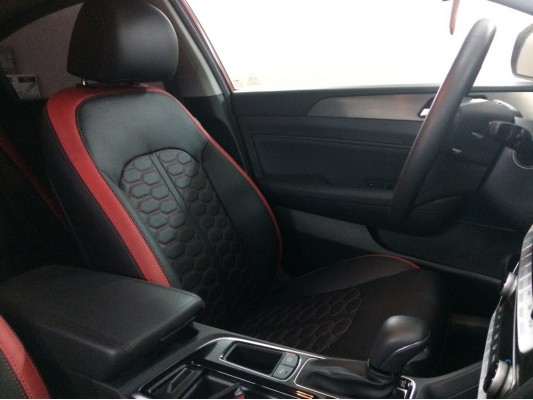 Каркасные авточехлы на Hyundai Sonata 7