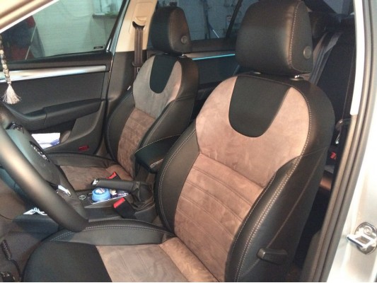 Каркасные авточехлы на Skoda Octavia A7 FL Каркасные авточехлы на Skoda Octavia A7 FL